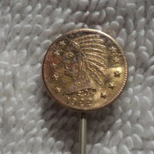 9K Gold 1922 Manitoba Gold Coin Pin